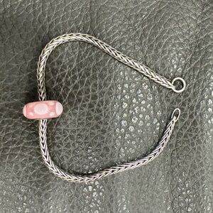 Trollbeads - Pink Dot Bead from the breast cancer Special Kit. Limited Edition